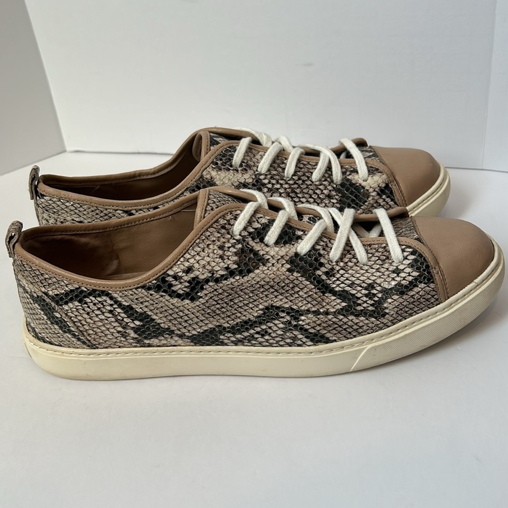 Cole Haan Hendrix Snake Print Laceup Sneakers Leather Animal Print Size 8 - Picture 7 of 13